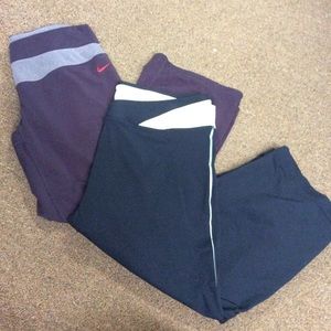 ⛱Two Nike crop athletic pants